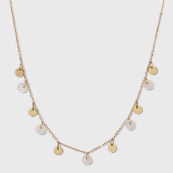 COPY - NWT Universal Thread Semi Precious Short Delicate Charm Disc Necklace Li… - Picture 2 of 2